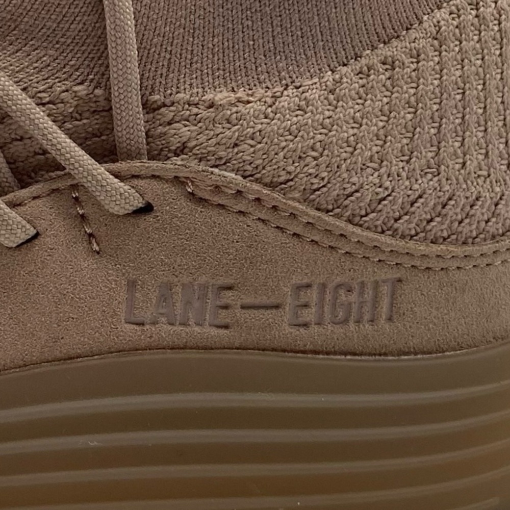 Lane Eight Mens Shoes 9 Trainer AD 1 Dusty Taupe Brown Low Top Athletic Sneakers - Picture 3 of 12